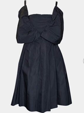 Vintage Chanel black silk dress